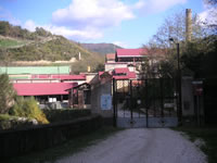 L'ingresso delle miniere di zolfo