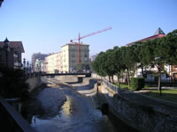 Il fiume Sabato che attraversa il centro di Atripalda