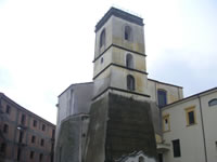 La torre campanaria della Collegiata di S. Ippolisto ad Atripalda