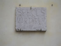 La lapide relativa allo Specus Martyrum ad Atripalda