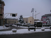 Piazza Libertà innevata