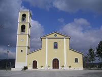 La nuova struttura, risalente al 1962, del Santuario dedicato alla Madonna della Neve