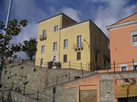 La parte alta di Calitri, tra Borgo Castello e ex Monastero, ora Municipio