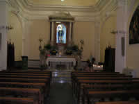 L'interno della chiesa di S. Rocco