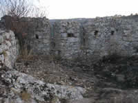 All'interno delle mura del castello di Frigento