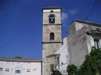 La parte posteriore ed il campanile della chiesa di S. Michele, anche detta dell'Angelo