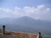 Panorama che si ammira dall'alto del castello medioevale