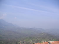 Panorama che si ammira dall'alto del castello medioevale