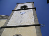 L'imponente campanile della chiesa di S. Maria delle Grazie, anche detta di S. Egidio Abate