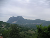 I monti che circondano Montefalcione