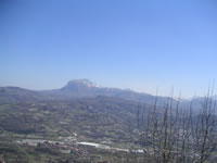 Panorama che si ammira da Montefredane