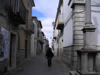 Una strada di Monteleone di Puglia