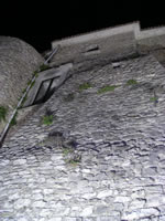 Immagine notturna del castello normanno