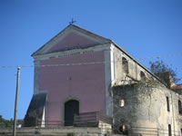 La facciata della Chiesa di San Valentino Vescovo, nota come "Valentiniana"