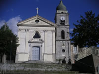 La Chiesa di San Eustachio affiancata dal notevole campanile