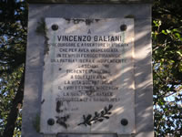 La lapide che ricorda il patriota Vincenzo Galiani (1770-1794)