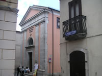 La facciata della chiesa di San Rocco