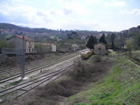 La stazione ferroviaria sulla linea Avellno-Benevento