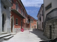 Una stradina di Rocca San Felice