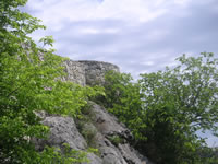 Veduta di parte del castello di Rocca San Felice