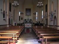 L'interno della chiesa dell'Annunziata