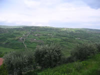 Il panorama verde che si ammira da Torella dei Lombardi