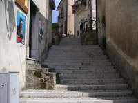 Una scalinata