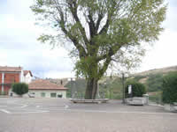La piazza centrale di Vallesaccarda