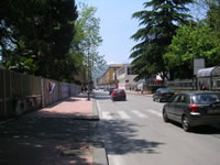 Corso Europa nel tratto compreso tra la Villa Comunale ed il Museo Irpino
