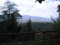Il panorama che si ammira da Castel Baronia