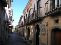 La facciata del palazzo Del Franco