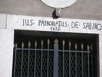 Particolare del portale della cappella di S. Antonio