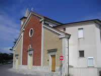La facciata della chiesa di S. Rocco