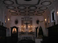La chiesa del Purgatorio vista dall'interno