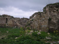 I ruderi del castello di Montecalvo Irpino