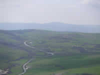 Il panorama che si gode dall'alto del Belvedere di Savignano Irpino