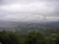 Il panorama che si gode da Trevico